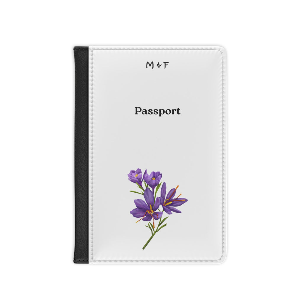 Passport Cover (Purple Flower)
