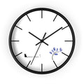 Wall Clock (Blue Flower)