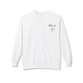 Midweight Softstyle Fleece Crewneck Sweatshirt (Blue Flower)