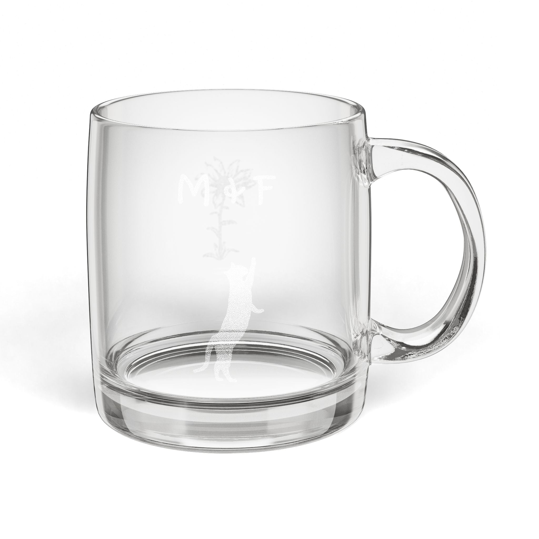 Glass Coffee Mug, 12.25oz (Engraving)
