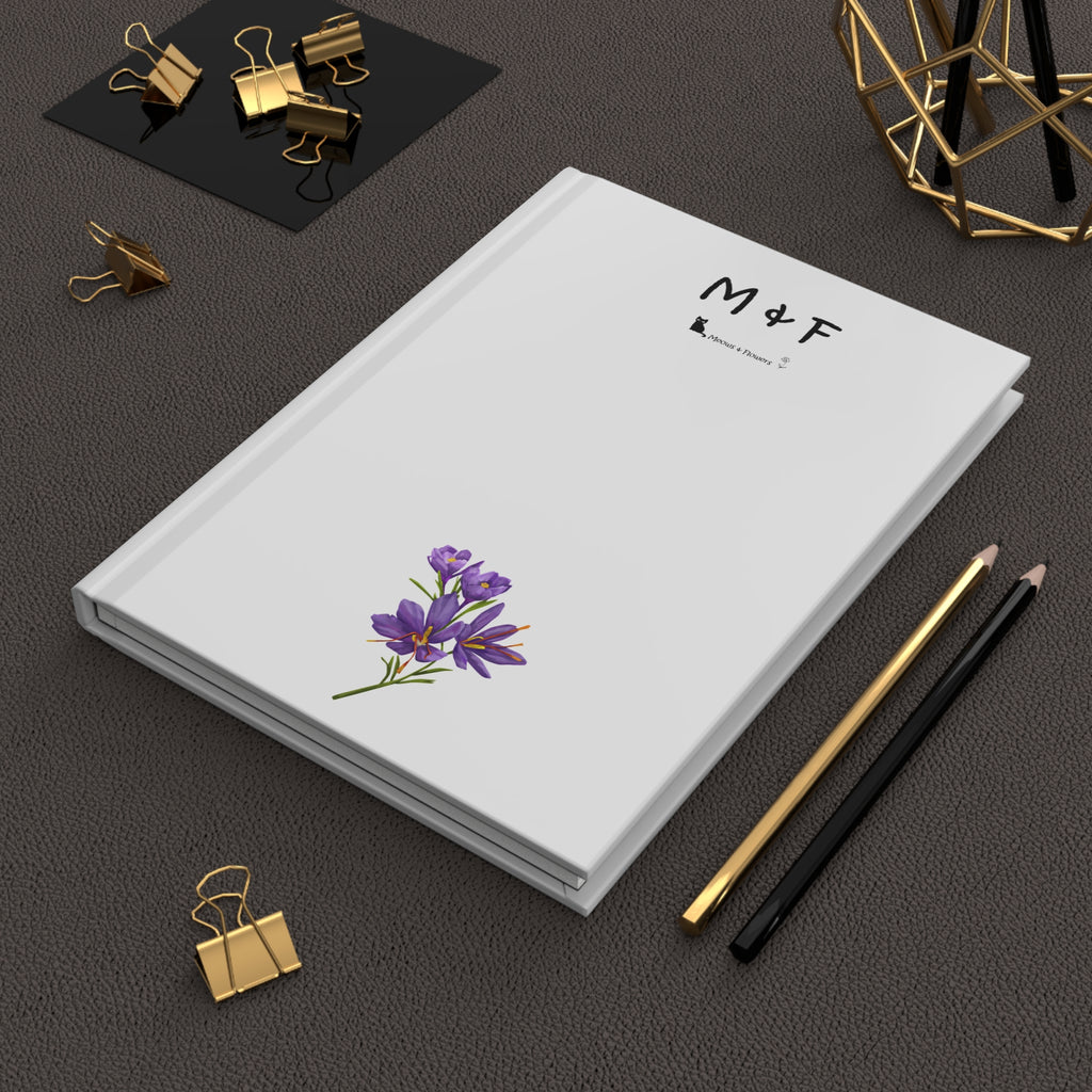Hardcover Journal Matte (Purple Flower)