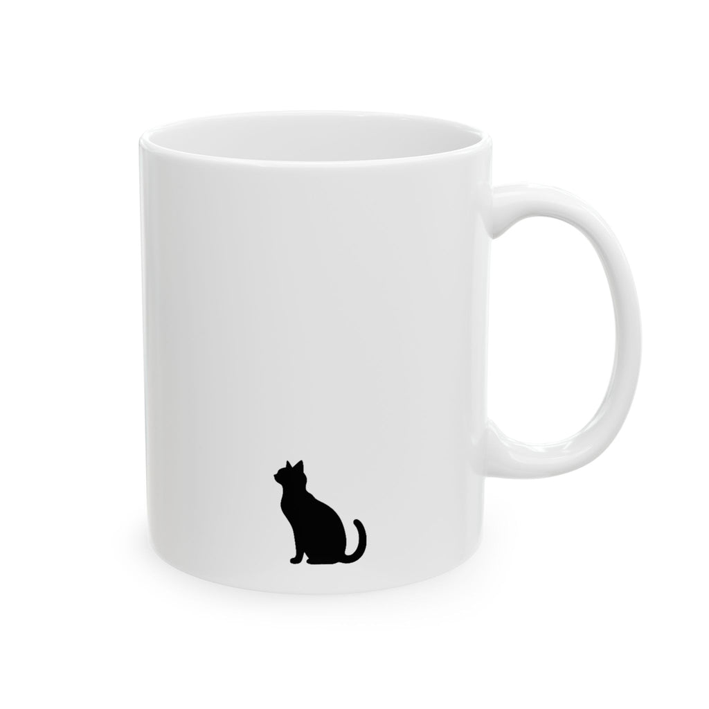 Ceramic Mug, (11oz) (Sitting Cat)