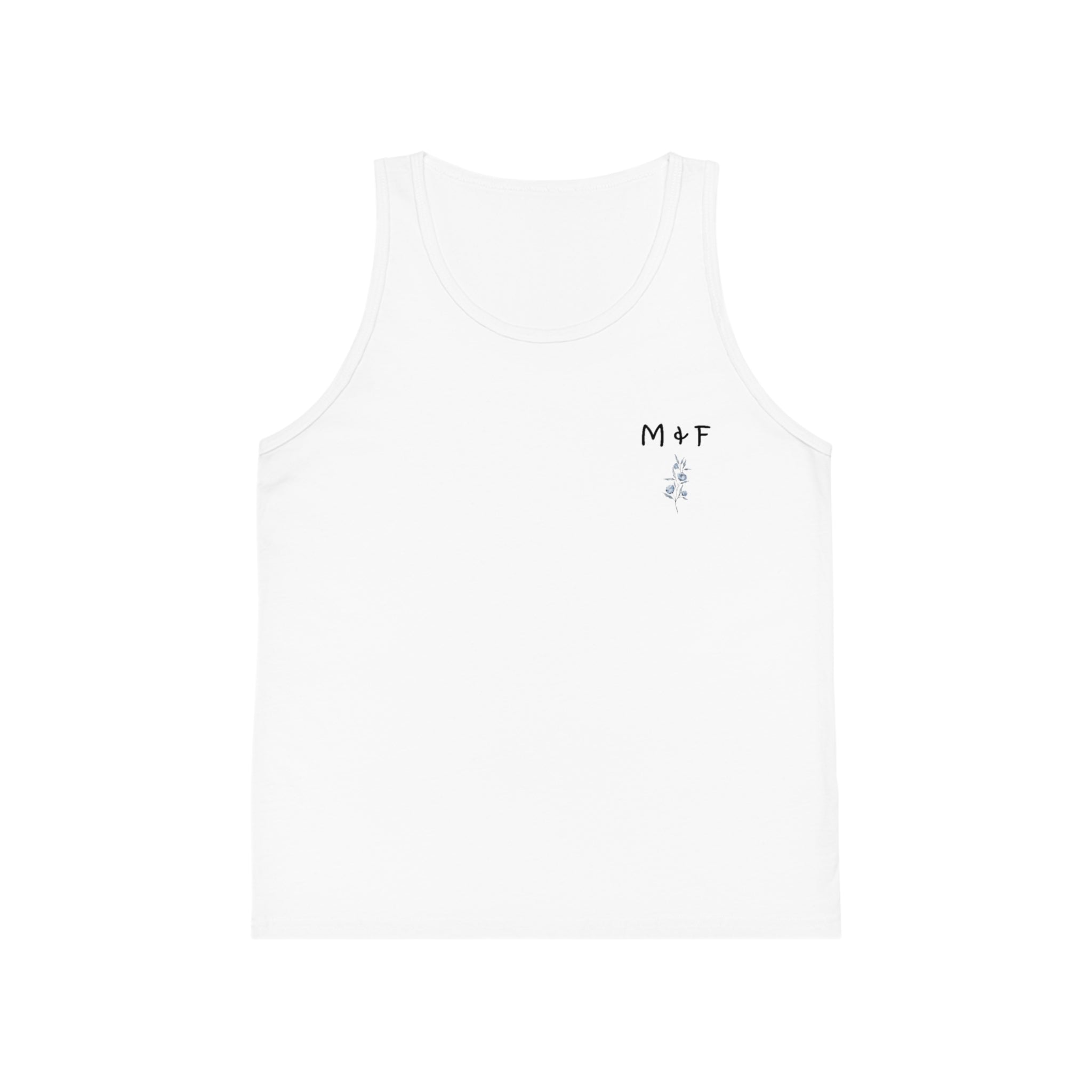 Kid's Jersey Tank Top (Light Blue Flower)