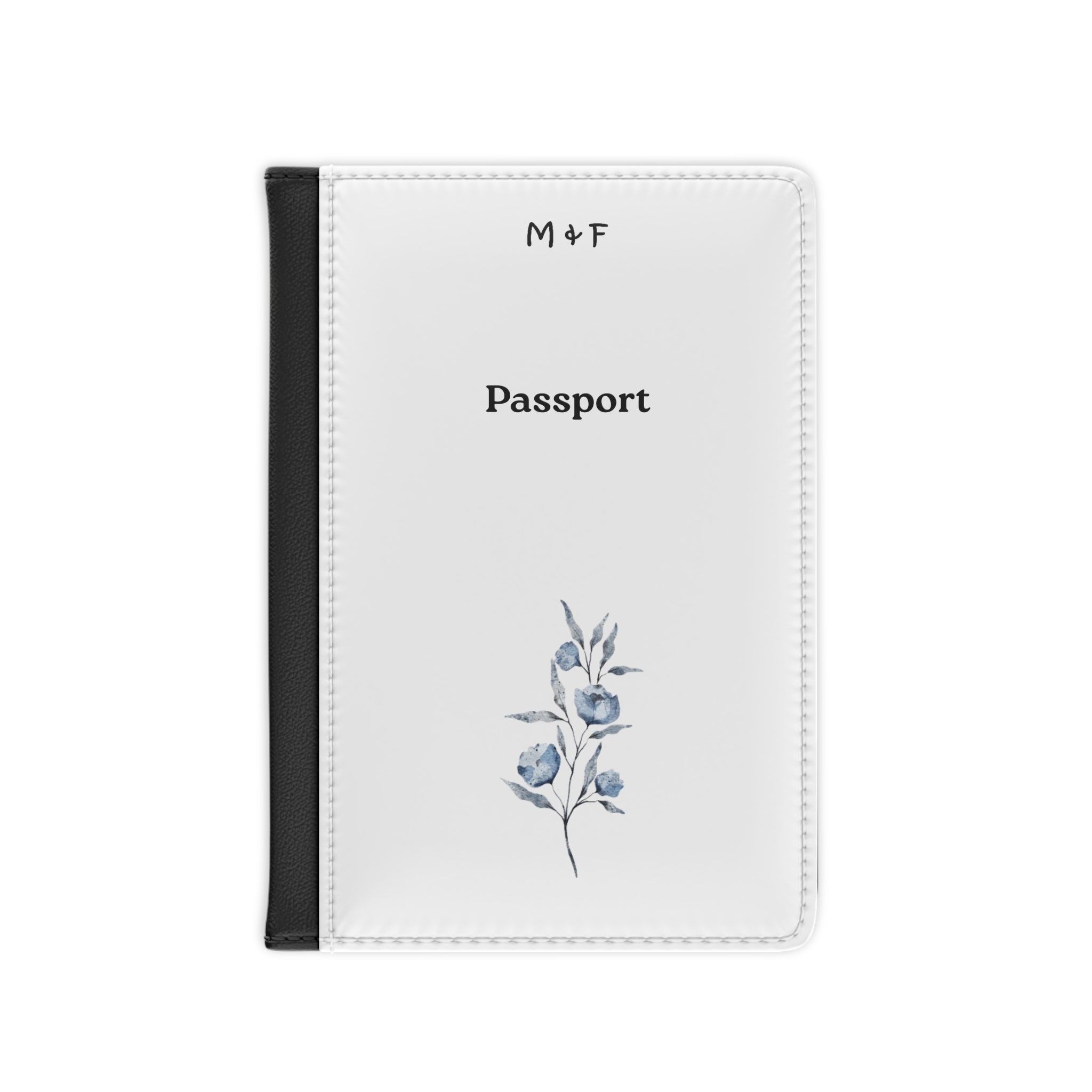 Passport Cover (Light Blue Flower)