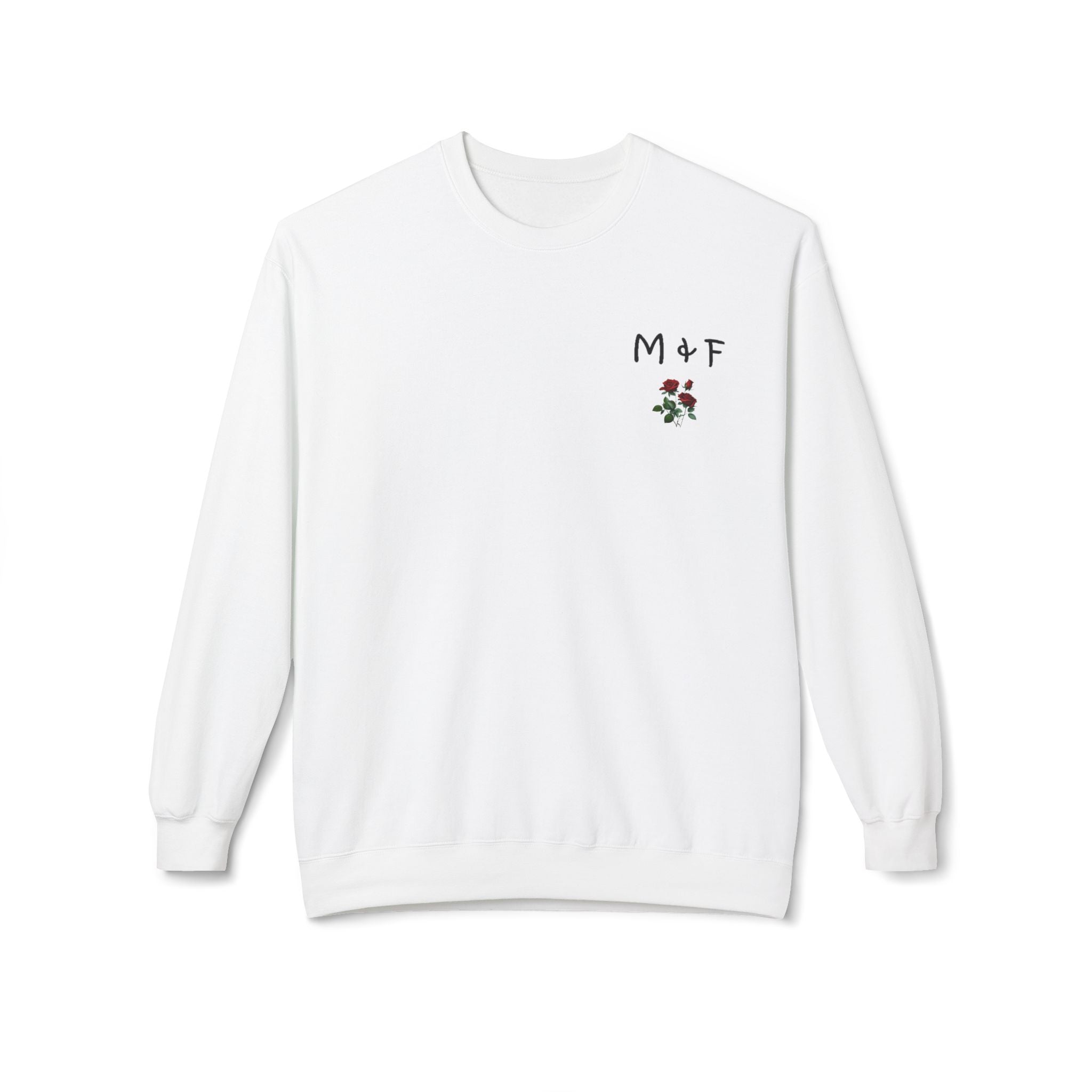 Midweight Softstyle Fleece Crewneck Sweatshirt (Roses Flower)