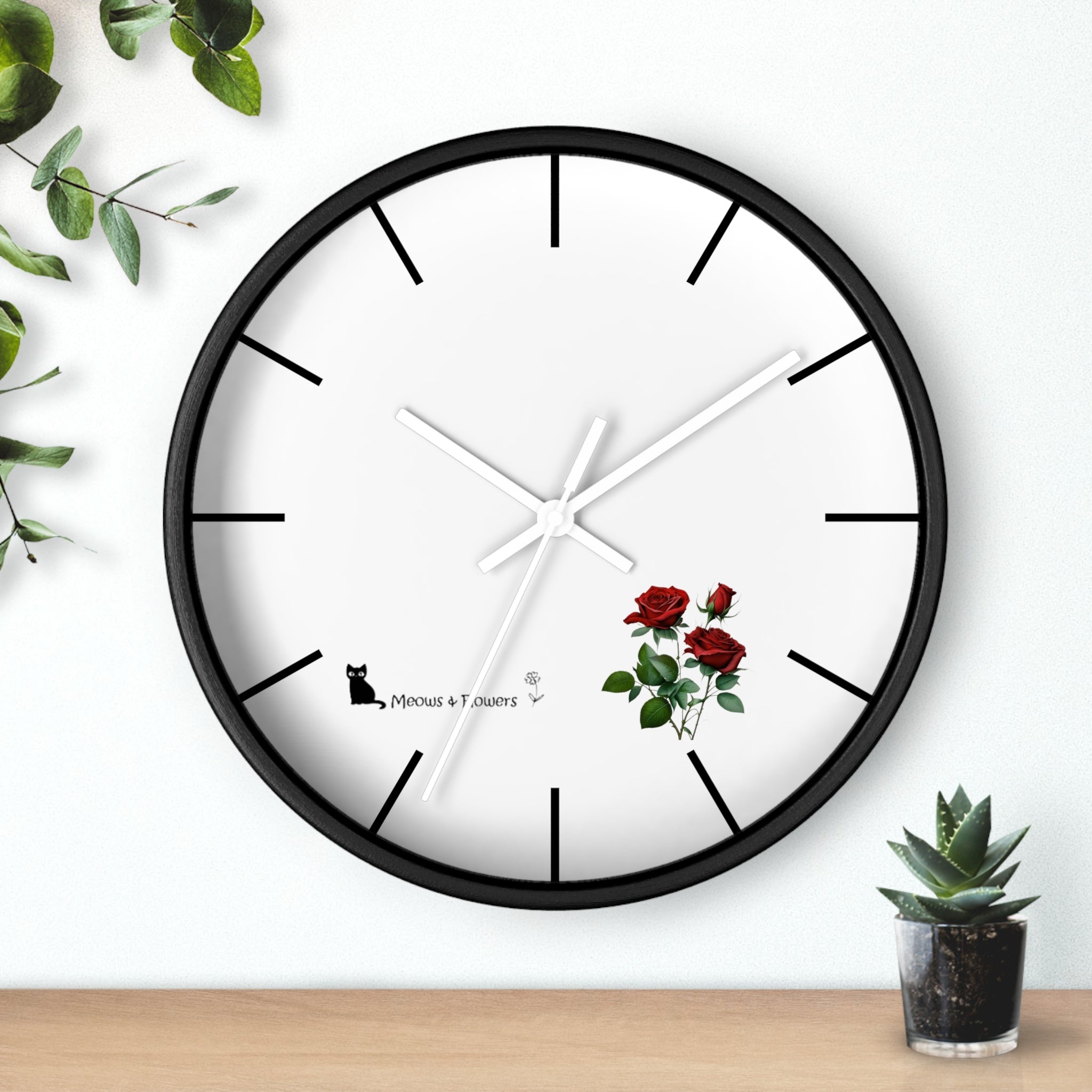 Wall Clock (Roses Flower)