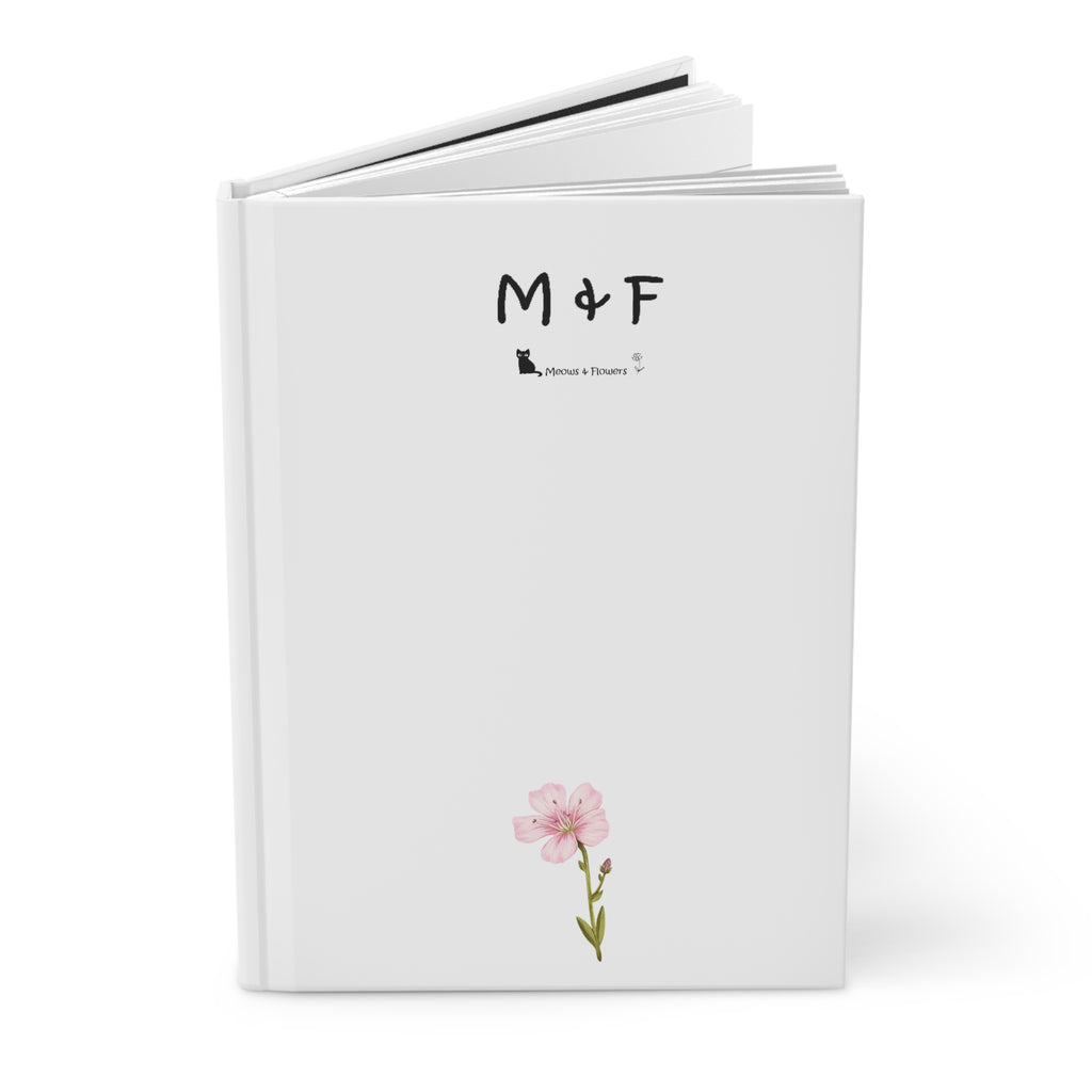 Hardcover Journal Matte (Pink Flower)