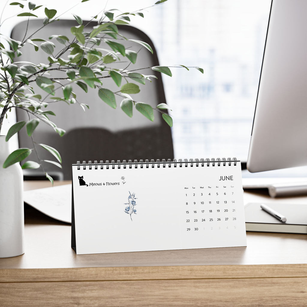 Simplex Desk Calendar (2026 grid)