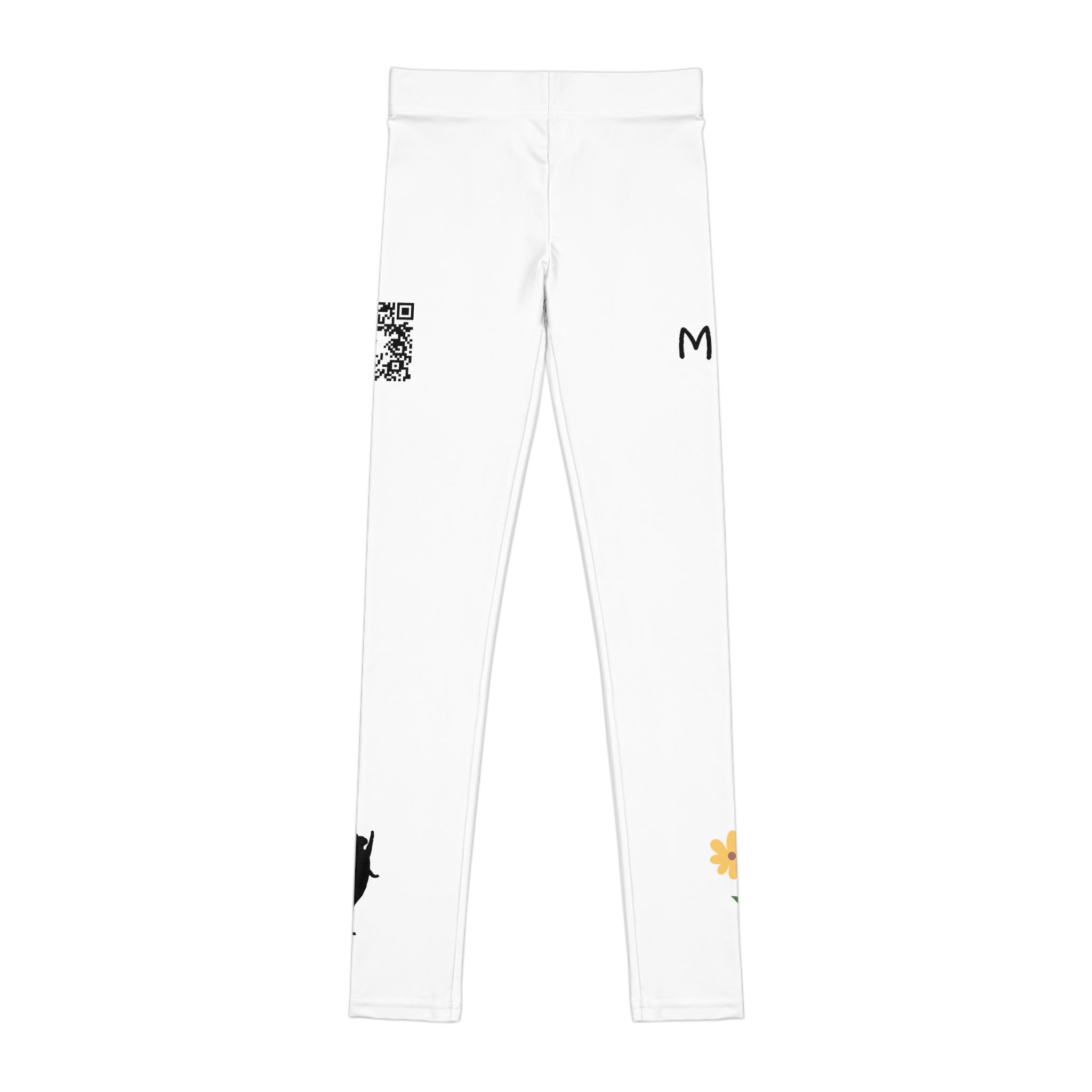 Youth Leggings (M&F Logo Yellow Flower)