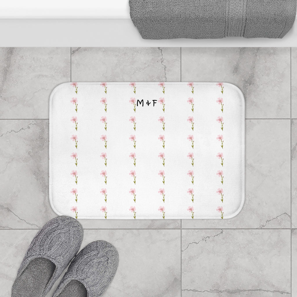 Bath Mat (Pink Flower)