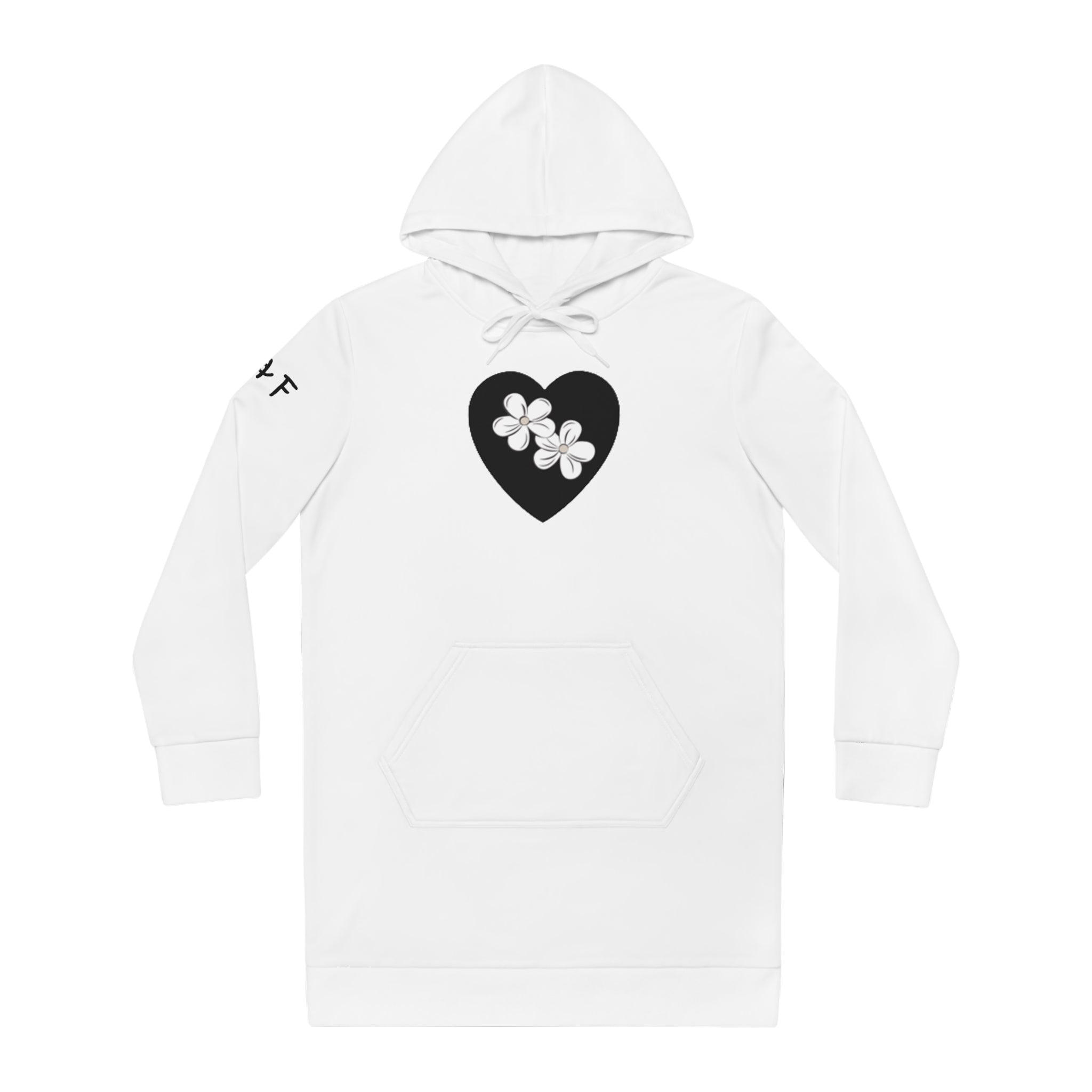 Women's Hoodie Dress Heart Logo
