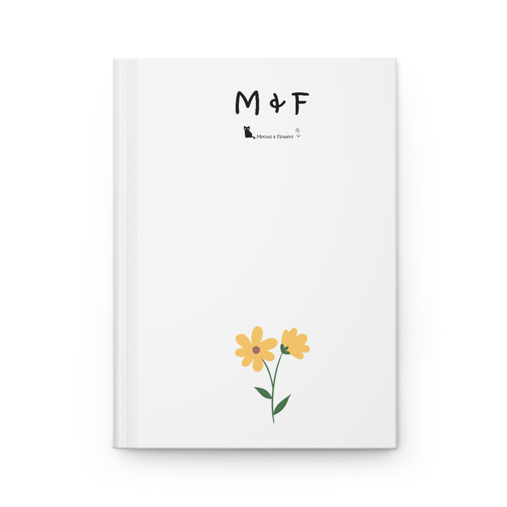 Hardcover Journal Matte (Yellow Flower)