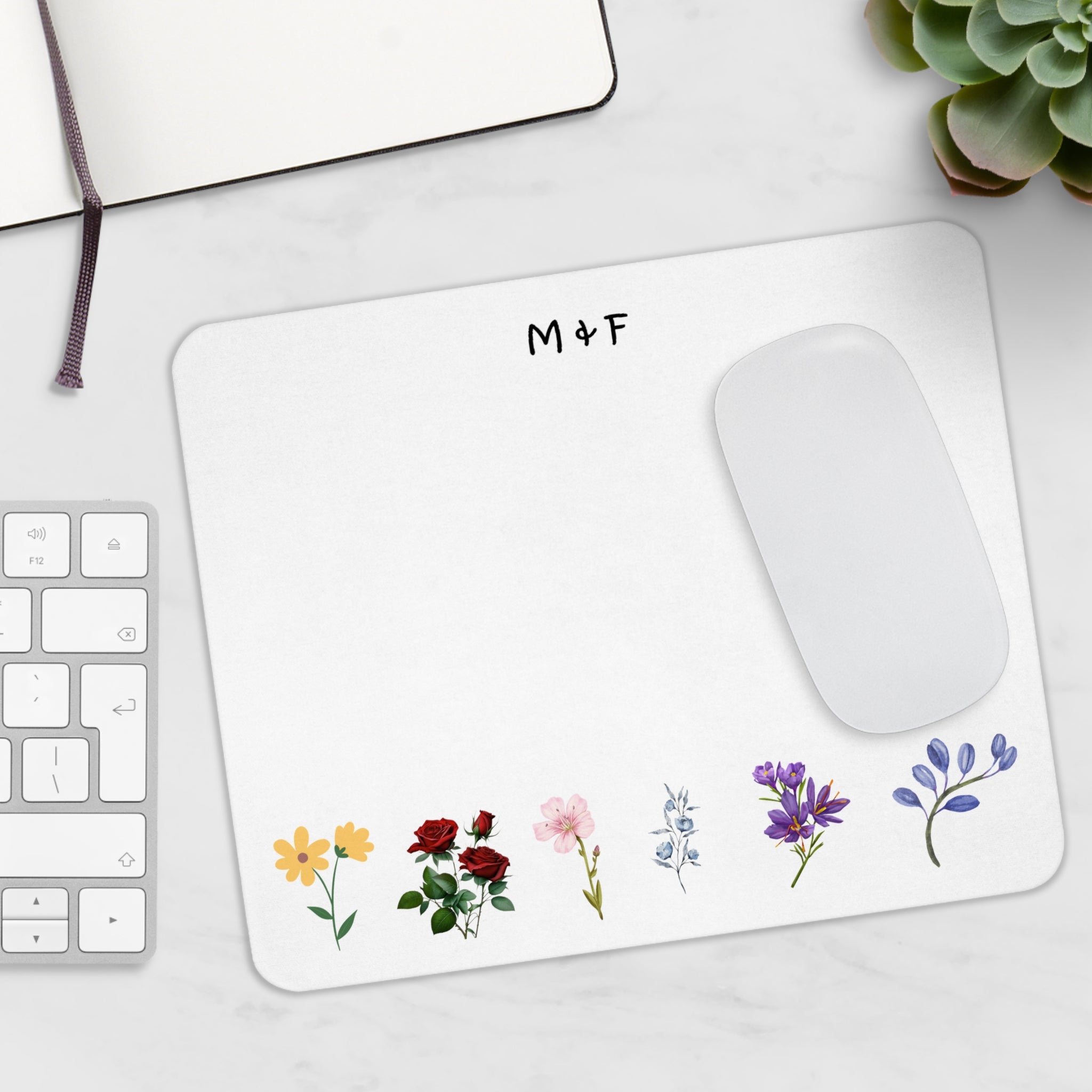 Mouse Pad (Colourful Flowers)