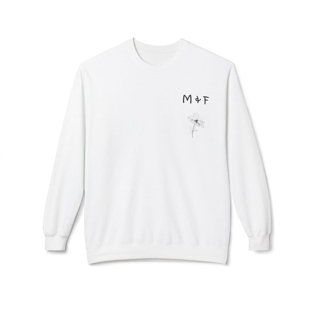 Midweight Softstyle Fleece Crewneck Sweatshirt (Shadow Flower 2)
