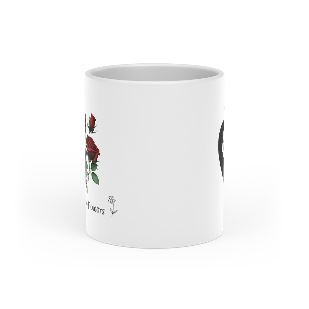 Heart-Shaped Mug Roses Flower