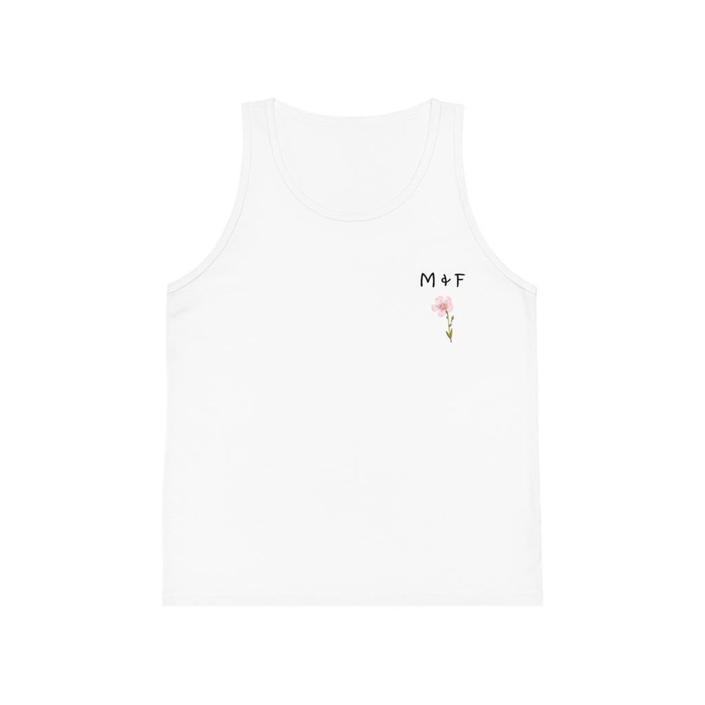 Kid's Jersey Tank Top (Pink Flower)