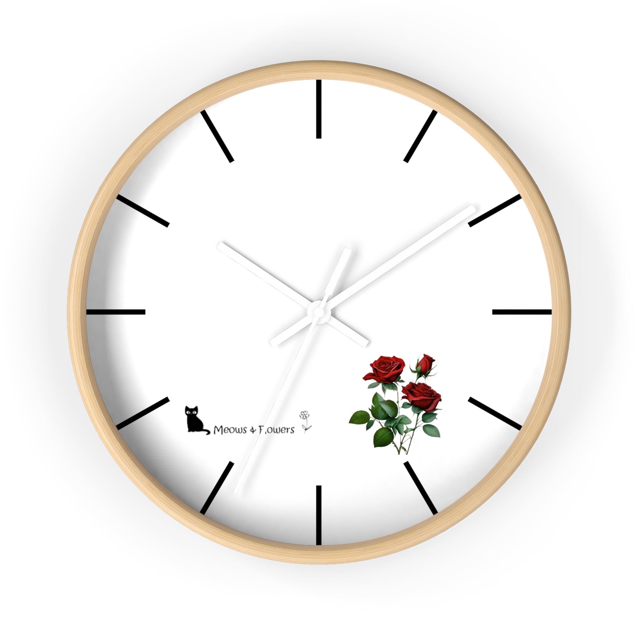 Wall Clock (Roses Flower)