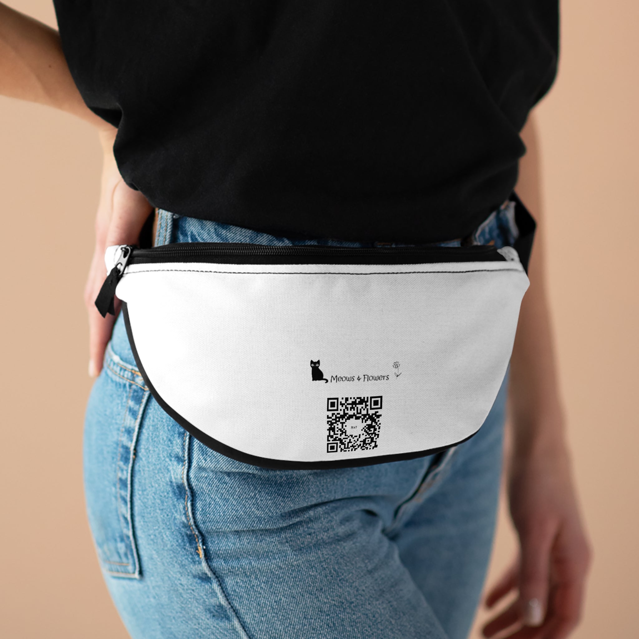 Fanny Pack-Bum Bag (Meows & Flowers)
