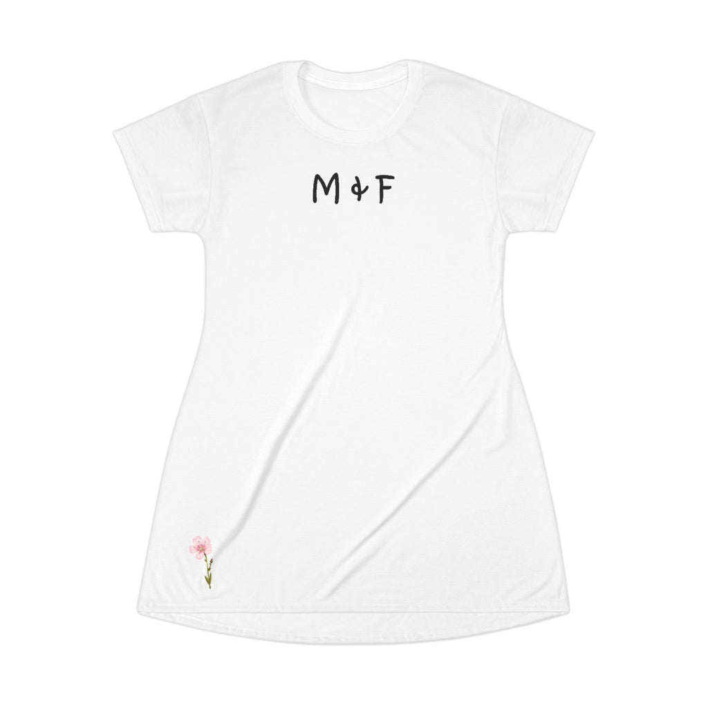 T-Shirt Dress (Pink Flower)