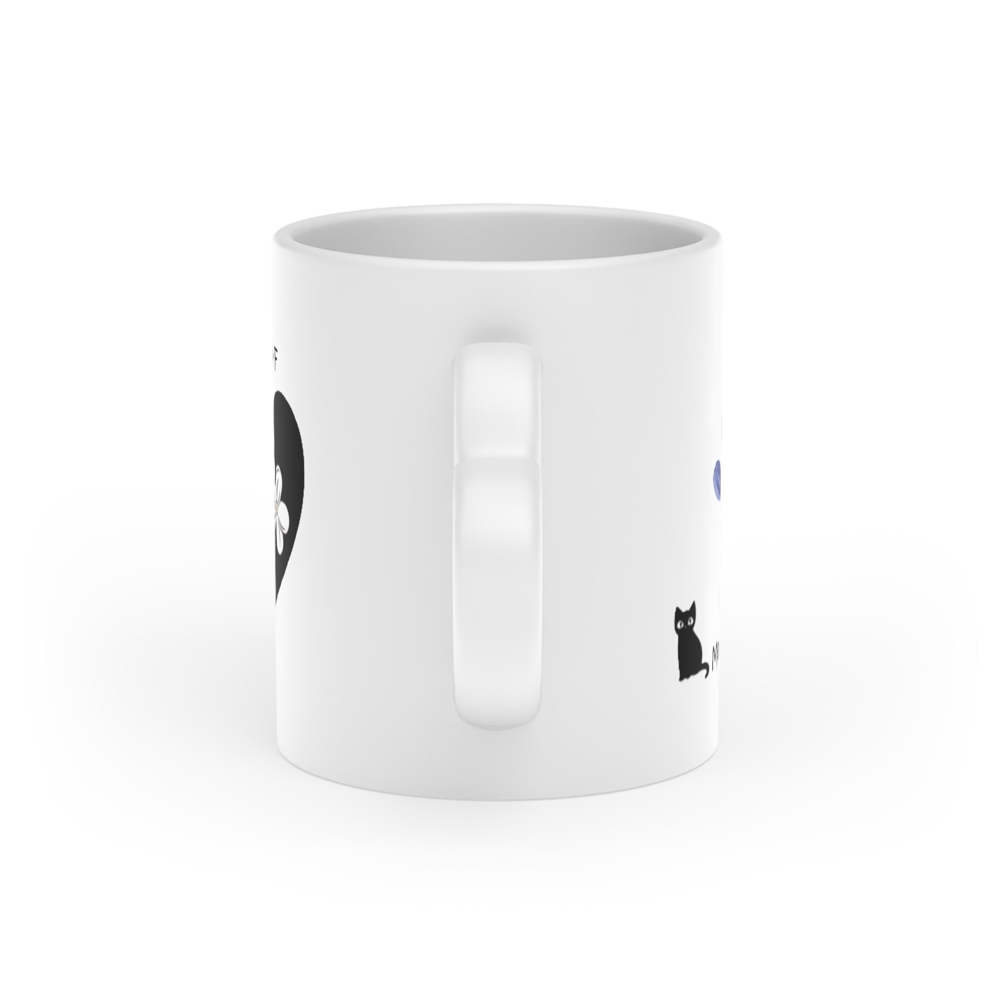 Heart-Shaped Mug Blue Flower