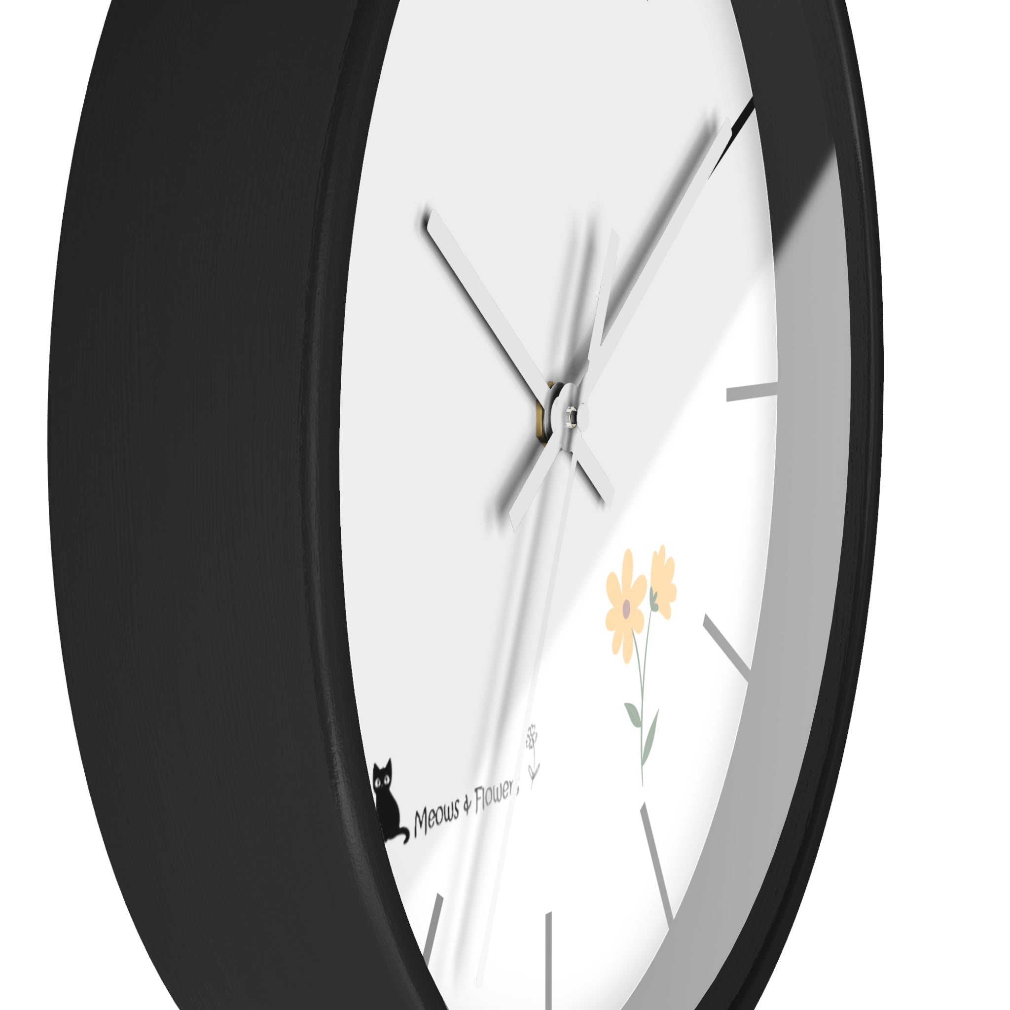 Wall Clock (Yellow Flower)