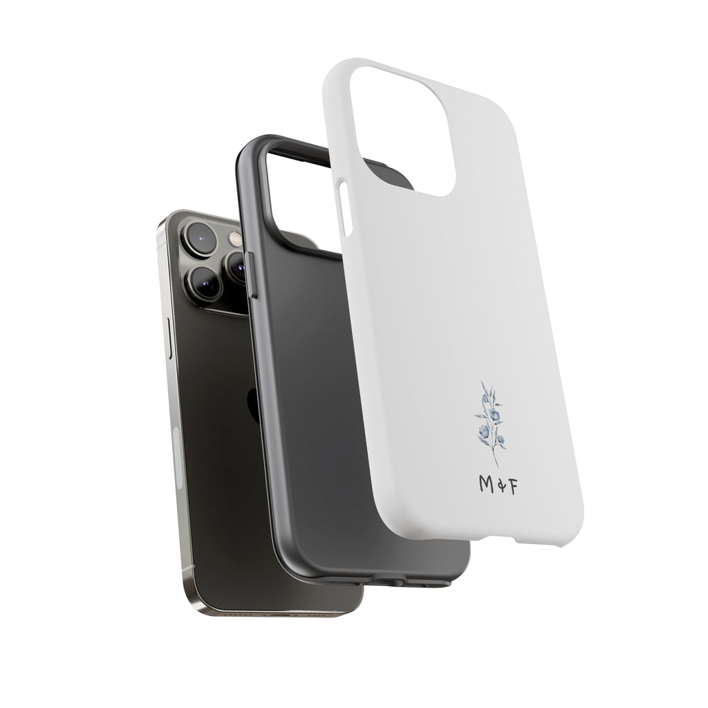 Tough Phone Case (Light Blue Flower)