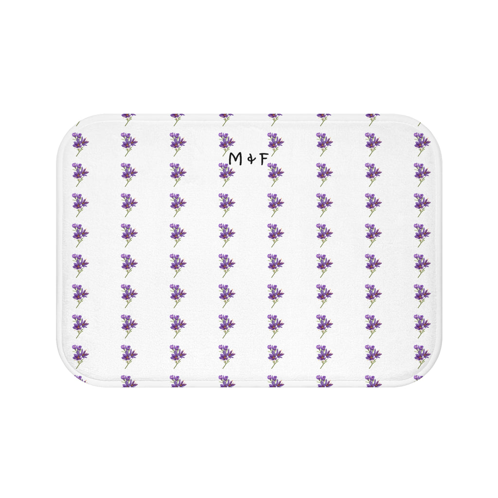 Bath Mat (Blue Flower)