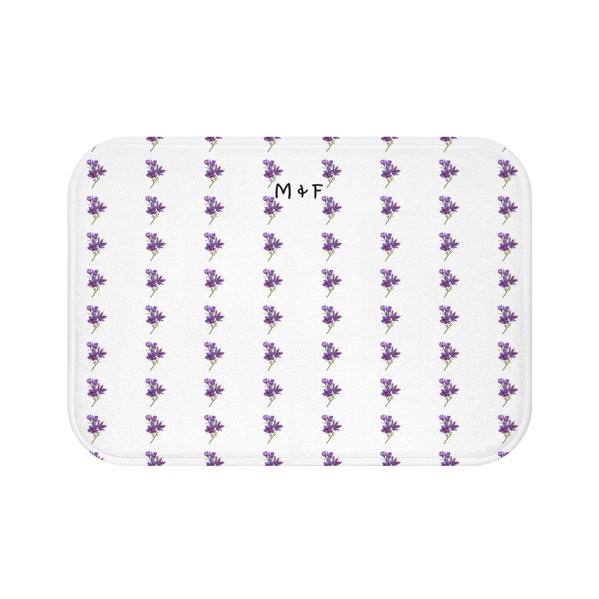 Bath Mat (Blue Flower)