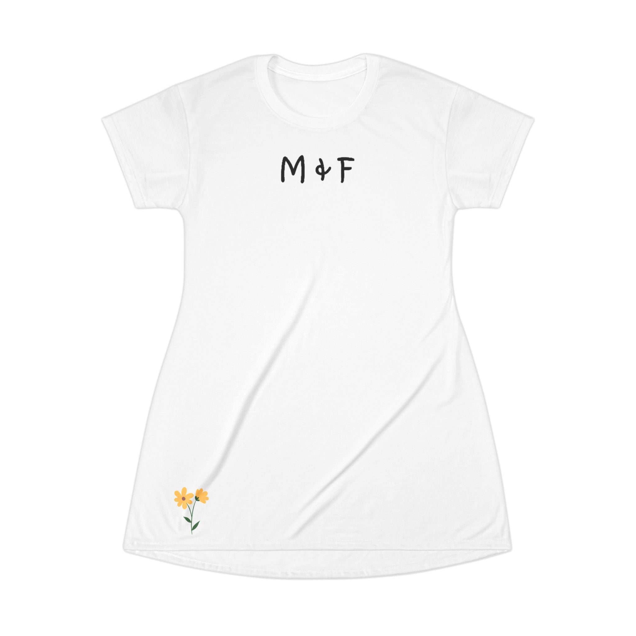 T-Shirt Dress (Yellow Flower)