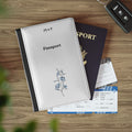 Passport Cover (Light Blue Flower)