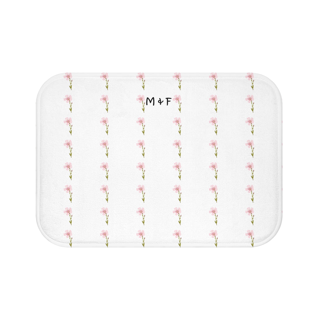 Bath Mat (Pink Flower)