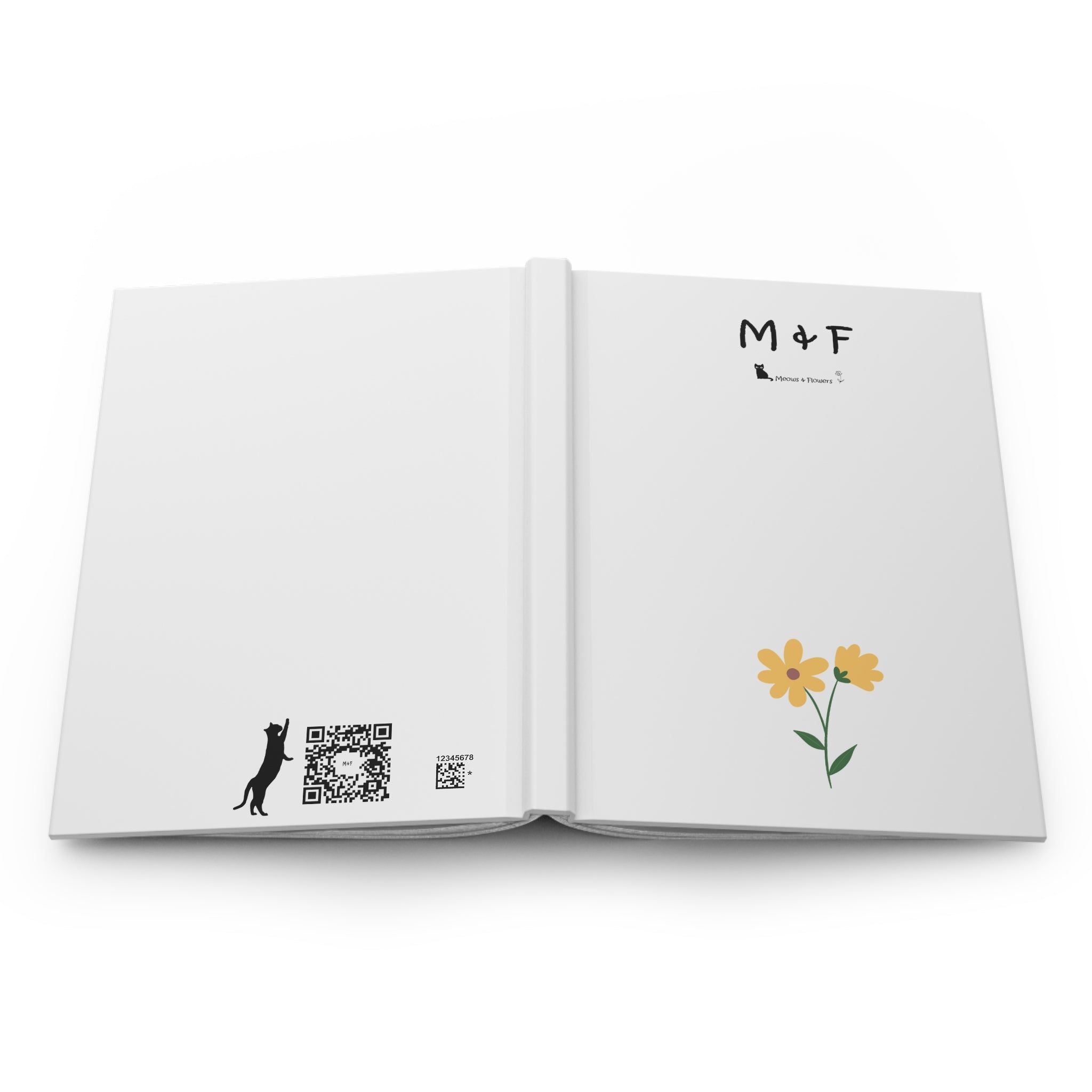 Hardcover Journal Matte (Yellow Flower)