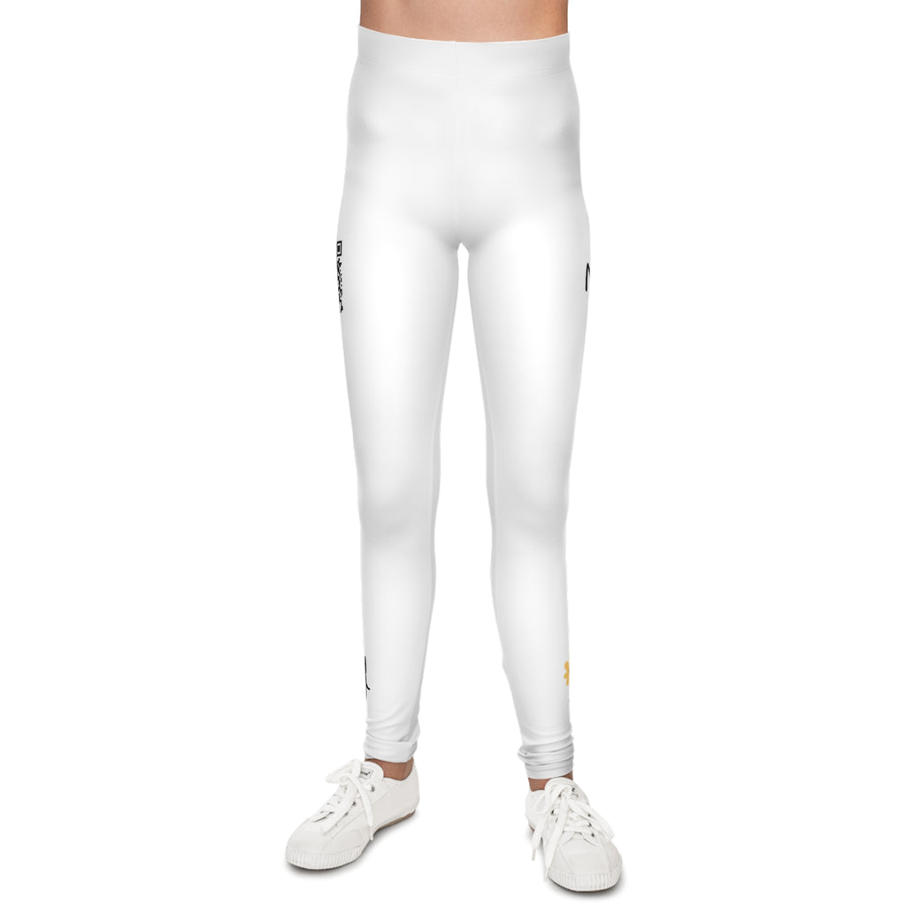 Youth Leggings (M&F Logo Yellow Flower)