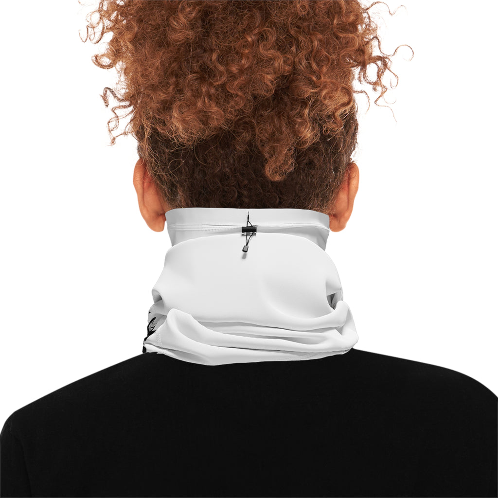 Winter Neck Gaiter With Drawstring Heart Logo