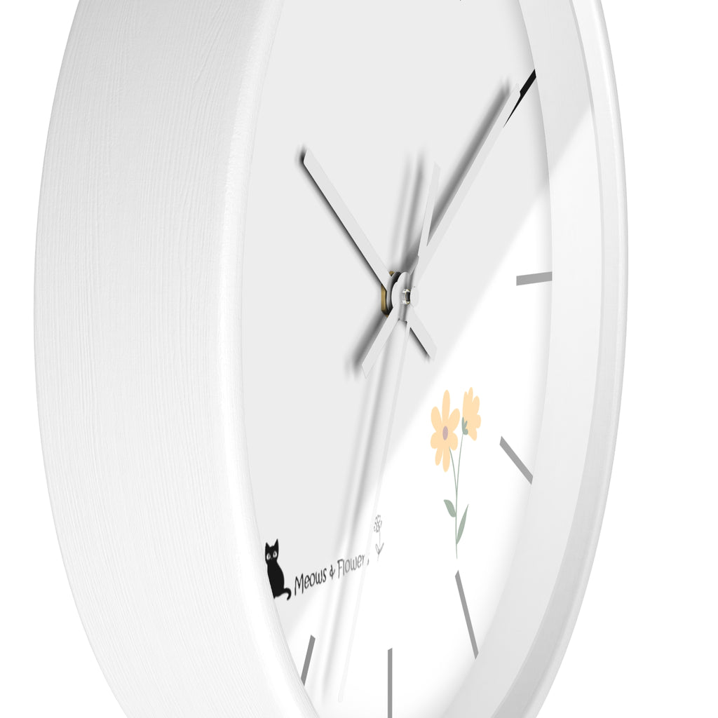 Wall Clock (Yellow Flower)