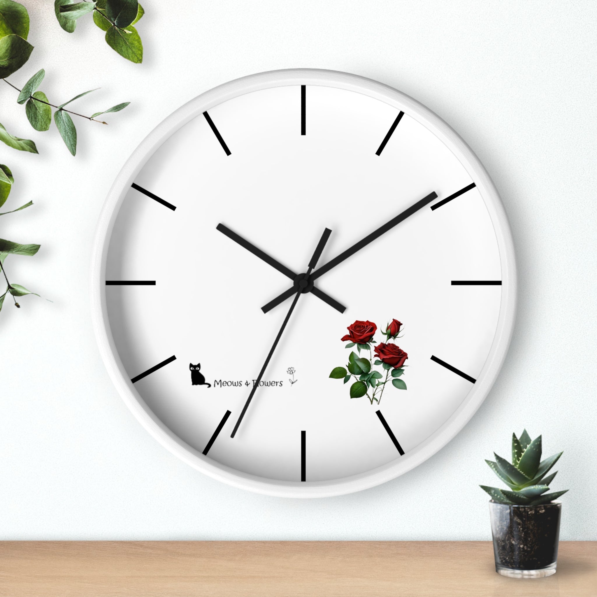 Wall Clock (Roses Flower)