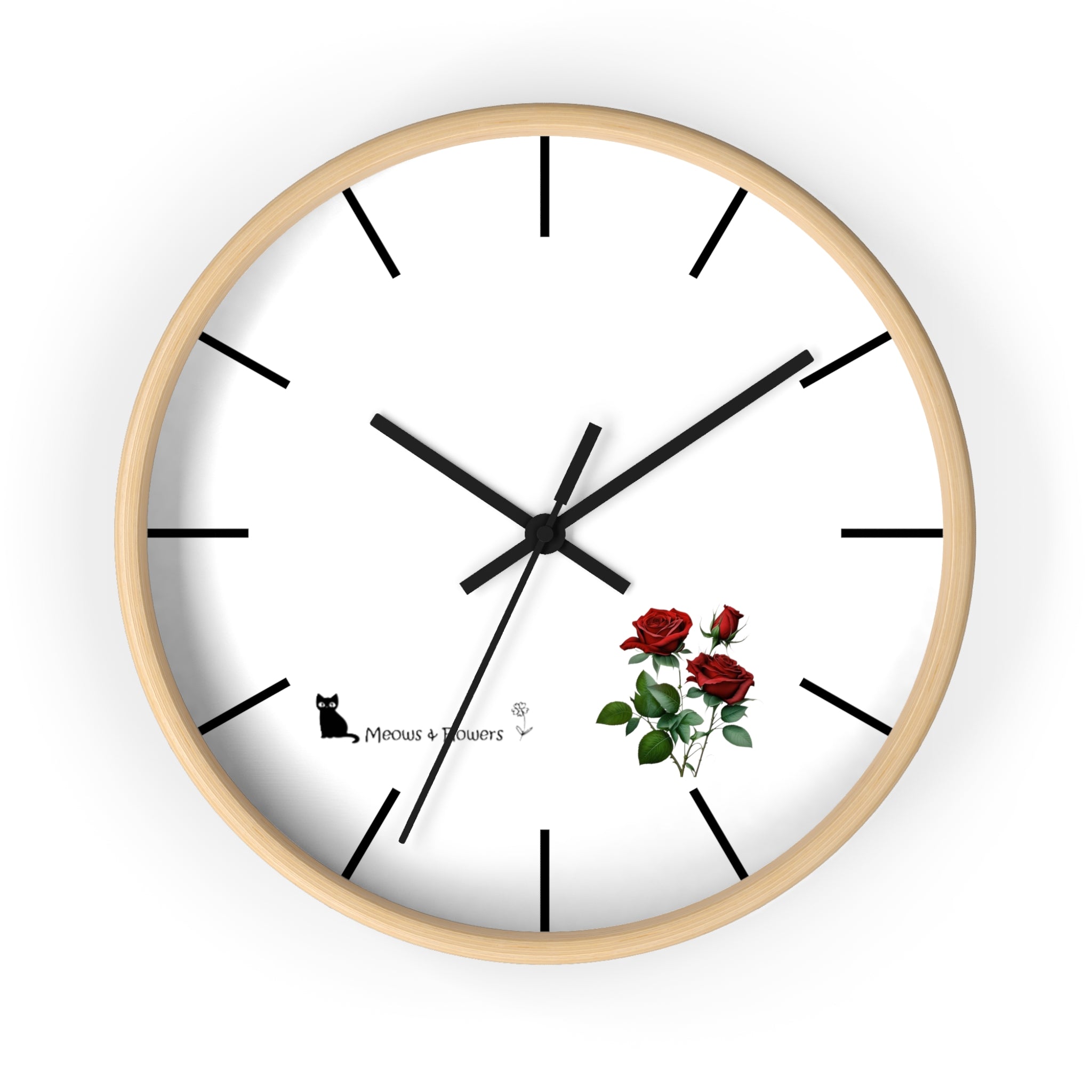 Wall Clock (Roses Flower)